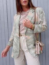 Charger l'image dans la galerie, Veste mi-saison vintage Coralie - Feuillage. Taille L, 40, 42. Made in France