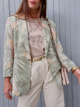 Charger l'image dans la galerie, Veste mi-saison vintage Coralie - Feuillage. Taille L, 40, 42. Made in France