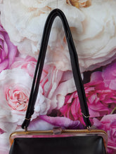 Charger l'image dans la galerie, Sac vintage Amandine - Fourre-tout noir.
