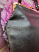 Charger l'image dans la galerie, Sac vintage Amandine - Fourre-tout noir.