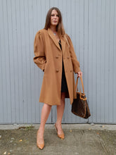 Charger l'image dans la galerie, Caban vintage Justine - Laine et Cachemire camel. Taille L, 40, 42. Made in France