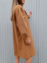 Charger l'image dans la galerie, Caban vintage Justine - Laine et Cachemire camel. Taille L, 40, 42. Made in France