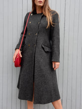 Charger l'image dans la galerie, Veste en Laine peignée Amy - Gris chiné. Taille M, 38, 40. Made in France
