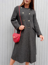 Charger l'image dans la galerie, Veste en Laine peignée Amy - Gris chiné. Taille M, 38, 40. Made in France