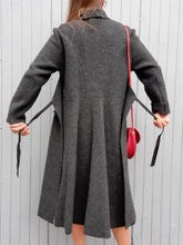 Charger l'image dans la galerie, Veste en Laine peignée Amy - Gris chiné. Taille M, 38, 40. Made in France