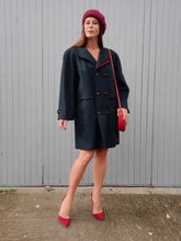 Charger l'image dans la galerie, Duffle-coat vintage Emilia - Alpacca loden vert sapin. Taille XL, 42, 44. Made in France