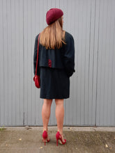 Charger l'image dans la galerie, Duffle-coat vintage Emilia - Alpacca loden vert sapin. Taille XL, 42, 44. Made in France