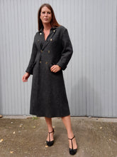 Charger l'image dans la galerie, Veste en Laine peignée Amy - Gris chiné. Taille M, 38, 40. Made in France