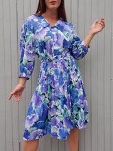 Charger l'image dans la galerie, Robe vintage Mathilde - Plissée et fleurie. Taille XL, 42, 44