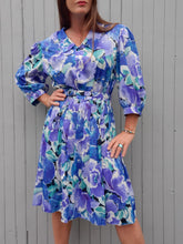 Charger l'image dans la galerie, Robe vintage Mathilde - Plissée et fleurie. Taille XL, 42, 44