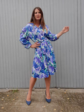 Charger l'image dans la galerie, Robe vintage Mathilde - Plissée et fleurie. Taille XL, 42, 44