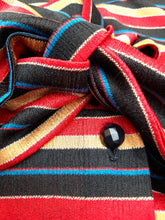 Charger l'image dans la galerie, Chemisier vintage Emma - A rayures et lurex scintillant. Pierbé. Taille S , 36, 38.