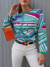 Charger l'image dans la galerie, Gilet vintage Albane - A double boutonnage. Taille L, 40, 42. Made in France.