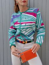 Charger l'image dans la galerie, Gilet vintage Albane - A double boutonnage. Taille L, 40, 42. Made in France.