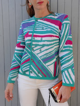 Charger l'image dans la galerie, Gilet vintage Albane - A double boutonnage. Taille L, 40, 42. Made in France.