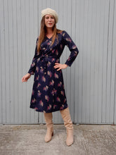 Charger l'image dans la galerie, Robe vintage Marlène - Effet cache-cœur. Taille S, 36, 38. Jean Biolay Paris. Made in France.