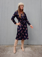 Charger l'image dans la galerie, Robe vintage Marlène - Effet cache-cœur. Taille S, 36, 38. Jean Biolay Paris. Made in France.