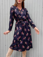 Charger l'image dans la galerie, Robe vintage Marlène - Effet cache-cœur. Taille S, 36, 38. Jean Biolay Paris. Made in France.