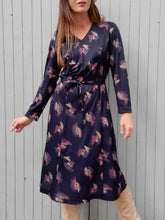 Charger l'image dans la galerie, Robe vintage Marlène - Effet cache-cœur. Taille S, 36, 38. Jean Biolay Paris. Made in France.