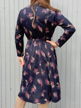 Charger l'image dans la galerie, Robe vintage Marlène - Effet cache-cœur. Taille S, 36, 38. Jean Biolay Paris. Made in France.