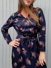 Charger l'image dans la galerie, Robe vintage Marlène - Effet cache-cœur. Taille S, 36, 38. Jean Biolay Paris. Made in France.