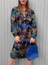Charger l'image dans la galerie, Robe vintage Albanne - Imprimé floral. Taille XL, 42, 44. Coutureine Paris.