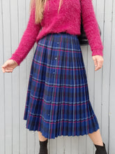 Charger l'image dans la galerie, Jupe plissée vintage Lou-Anna - Carreaux Écossais - Taille S, 36, 38