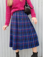 Charger l'image dans la galerie, Jupe plissée vintage Lou-Anna - Carreaux Écossais - Taille S, 36, 38