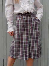 Charger l'image dans la galerie, Short vintage Armande - Madras. Taille S, 36, 38. Made in France.