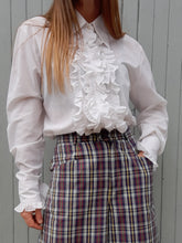 Charger l'image dans la galerie, Chemisier vintage Philippine - Pierre Cardin col jabot. Taille M, 38, 40. Made in France