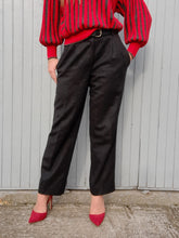 Charger l'image dans la galerie, Pantalon vintage Ariane - Gris anthracite. Cacharel. Taille L, 40, 42. Made in France.
