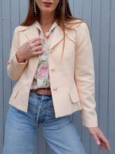 Charger l'image dans la galerie, Blazer vintage Églantine - Rose saumon. Taille M, 38, 40. Made in France