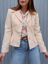 Charger l'image dans la galerie, Blazer vintage Églantine - Rose saumon. Taille M, 38, 40. Made in France