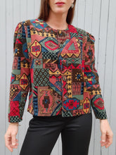 Charger l'image dans la galerie, Veste vintage Marion - Velours coloré. Taille L, 40, 42. Made in France