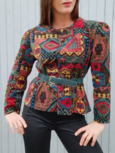 Charger l'image dans la galerie, Veste vintage Marion - Velours coloré. Taille L, 40, 42. Made in France