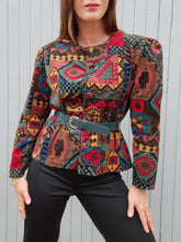 Charger l'image dans la galerie, Veste vintage Marion - Velours coloré. Taille L, 40, 42. Made in France