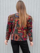 Charger l'image dans la galerie, Veste vintage Marion - Velours coloré. Taille L, 40, 42. Made in France