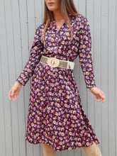 Charger l'image dans la galerie, Robe vintage Olga - Fleurie colorée. Taille M, 38, 40.