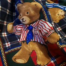 Charger l'image dans la galerie, Foulard vintage Pimprenelle - Imprimé fantaisie ours. 87 x 87.