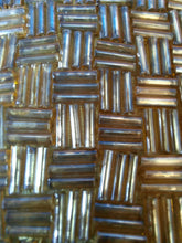 Charger l'image dans la galerie, Etui à lunette vintage Claudia - Perles tubes dorées.