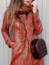 Charger l'image dans la galerie, Sac vintage Margot - Cuir Bordeaux rigide.