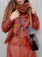 Charger l'image dans la galerie, Sac vintage Margot - Cuir Bordeaux rigide.
