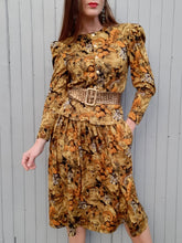 Charger l'image dans la galerie, Ensemble vintage Suzie - Chemisier et jupe fluide. Taille L, 40, 42. Made in France