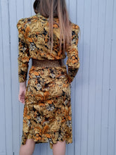 Charger l'image dans la galerie, Ensemble vintage Suzie - Chemisier et jupe fluide. Taille L, 40, 42. Made in France