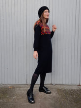 Charger l'image dans la galerie, Robe vintage Manon - Lainage géométrique. Taille M, 38, 40. Technil. Made in France.