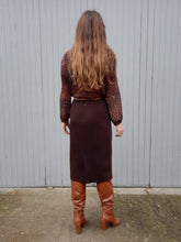 Charger l'image dans la galerie, Jupe crayon vintage Ava - Marron. Taille XL, 42, 44. Caroline Rohmer