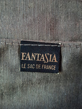 Charger l'image dans la galerie, Minaudière vintage Clara - Fermoir métallique ajouré et peau retournée marron. Fantasia - Le Sac De France.
