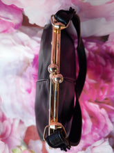 Charger l'image dans la galerie, Minaudière vintage Mélissa - Fermoir métallique. Cuir noir