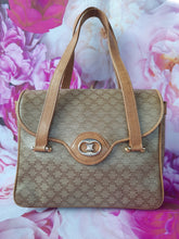 Charger l'image dans la galerie, Sac vintage Luce - Motif Macadam beige et brun. Logo Triomphe. Céline. Made in Italy