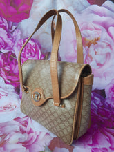 Charger l'image dans la galerie, Sac vintage Luce - Motif Macadam beige et brun. Logo Triomphe. Céline. Made in Italy